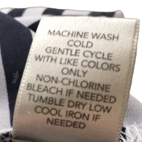 CJ Banks Striped Blouse Top Navy Blue & White Plus Size 3X Short Sleeves Light - Picture 8 of 9